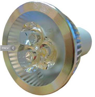 LAMPADA LED 3X3W GU10 BIANCO CALDO 38° 230VAC